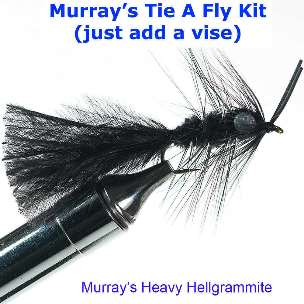 Heavy Hellgrammite Fly Tying Kit - Murray's Fly Shop