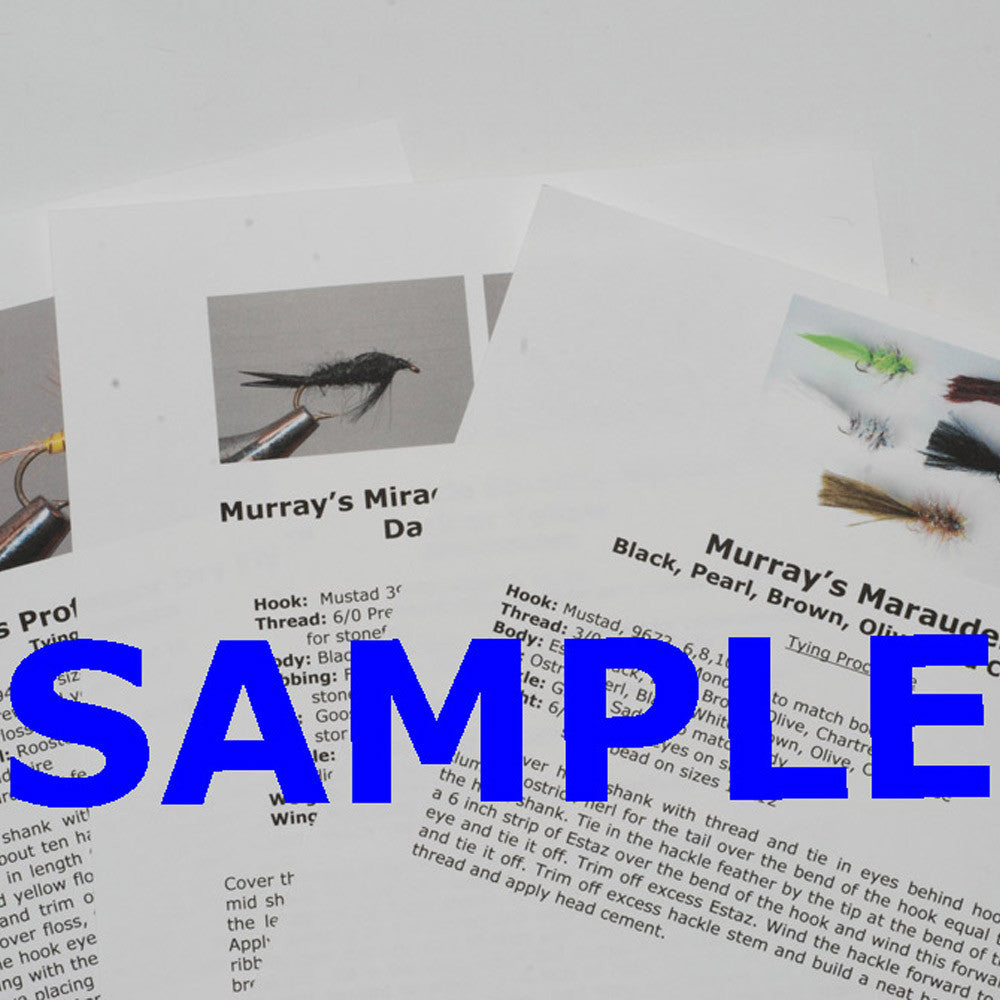 Digital Download Dry Fly Pattern Recipes – Murray's Fly Shop