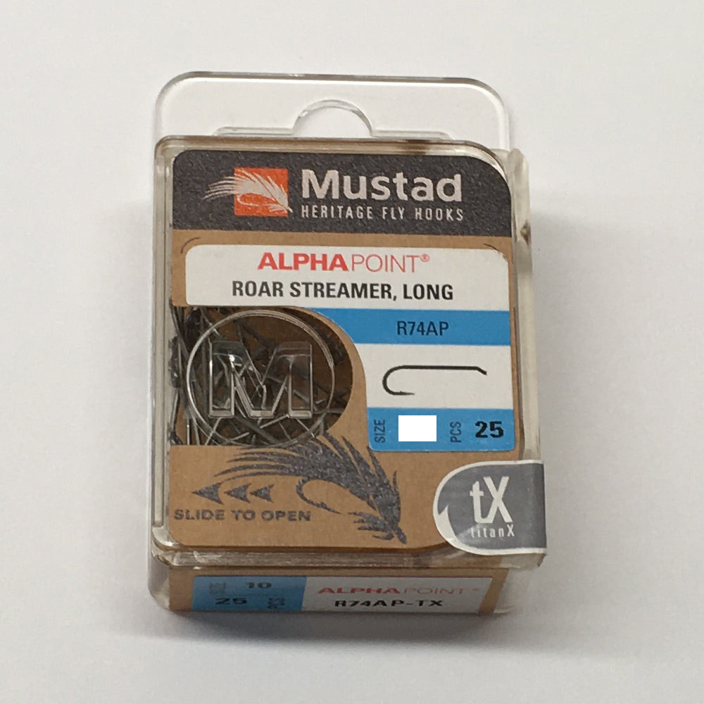  Mustad Streamer Hook, 9672, 2XH, 4XL, Down Eye - TitanX 10 :  Sports & Outdoors