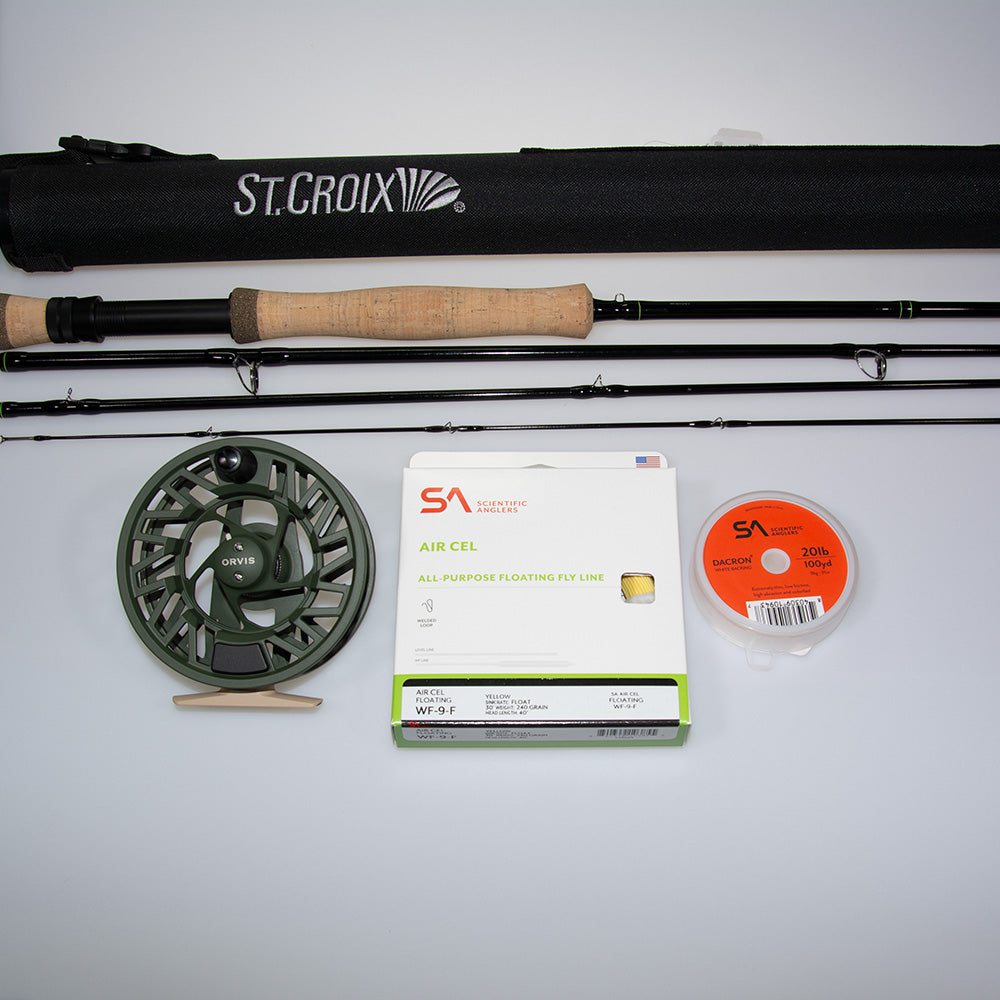 St Croix Connect 9ft 9weight fly rod outfit with Orvis Clearwater IV Reel