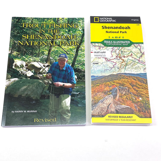 Trout Fishing in the Shenandoah National Park book with map