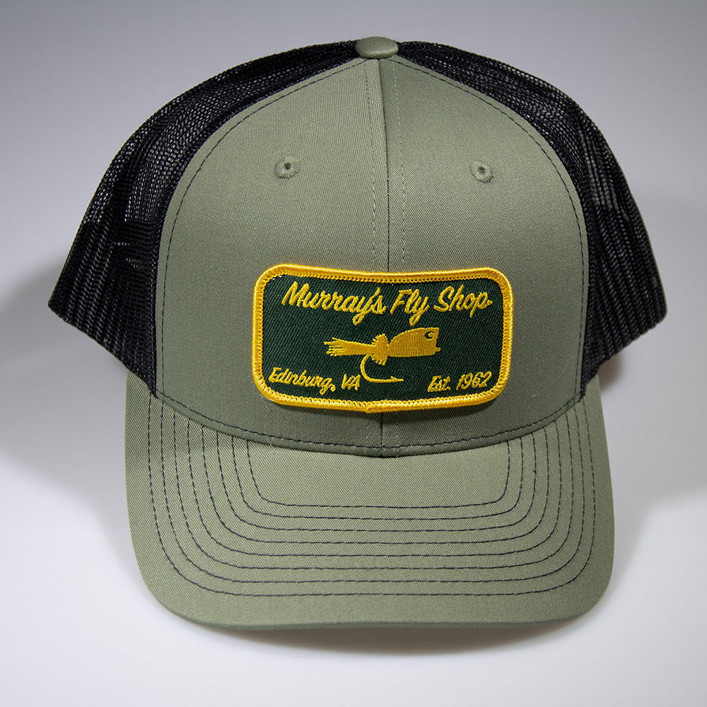 Murray's Trucker 112 Popper Hat in Loden/Black