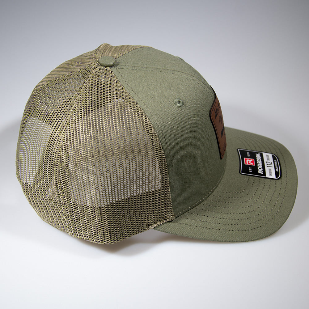 MFS Trucker 112 Hat w Leather Patch